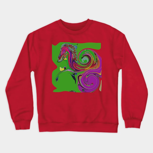 A purple pony on the dream, Crewneck Sweatshirt by Love you guys